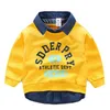 Hoodies Sweatshirts Spring Autumn Design 2 3 4 5 6 8 10 years children lead justlar print patchwork switshirt for Kids Baby Boy 230807