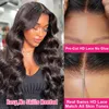 Human Chignons Wear And Go Glueless Hair Wig Preplucked Body Wave brésilien HD Transparent Lace Wigs pour les femmes Prêt à 230807