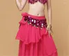 Stage Wear Belly Dance Waist Chain Gold Coin Scarf Hip Seal Beginner Practice Performance