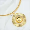 Серьговые ожерелья набор африканских золотых украшений подарки для вечеринок круглые бусы и ювелирные изделия для браслета.