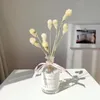 装飾的な花10pcs乾燥ストロベリーリアル保存植物植物芸能人結婚式デコマリッジクリスマスホームリビングルームの装飾