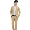 Мужские костюмы моды универсальная тенденция персонализированный бизнес двух частей набор костюмов корейская версия Slim Fit