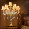 Luxury Crystal Table Lamps Bedroom Bed Modern Minimalist Nordic Highend LED Classic Desk Lights Bedside Table Night Lamp HKD230808