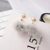 Dangle Boucles D'oreilles SHIFEEL 2023 Perle Corée Vison Boule De Cheveux Pendentif Personnalité Tempérament Simple Long Pendientes Pour Femmes Bijoux