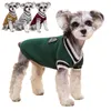 Собачья одежда в стиле колледжа питомца зимняя теплая одежда для маленьких собак щенка кошачьи жилет Чихуахуа французский бульдог йорк
