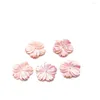 Charms Natural Seawater Shell Pingente de flor esculpida em rosa para criar joias femininas bonitas e requintadas DIY colar brinco acessórios