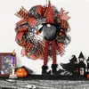 Flores decorativas Dormitorio Decoraciones de Halloween Guirnalda Adorno de muñeca de gnomo de piernas largas para la decoración de la puerta principal Accesorios de fiesta Interior