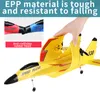 ElectricRC Aircraft RC Plane ZY530 24G With LED Lights Remote Control Flying Model Glider EPP Foam Toys Airplane For Children Gifts 230807