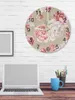 Wandklokken Vintage Roze Bloemen Pioen Lichtgevende Wijzer Klok Huis Ornamenten Ronde Stille Woonkamer Slaapkamer Kantoor Decor