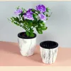 Planters Pots Pot bunga marmer baru Desktop Pot tanam air sukulen batu