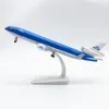 Aircraft Modle Metal Aircraft Model 20cm 1 400 Mcdonnell Douglas Md-11 Metal Replica Alloy Material With Landing Gear Collectible Toys Gift 230807