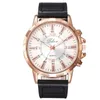 Armbanduhren Vintage Mode Herrenuhren Römische Diamanten Rundes Zifferblatt Uhr Lederarmbanduhr Geschäftsfeld Reloj Hombre