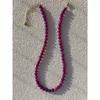 Ciondoli Collana di perline fatta a mano a 5 colori Pietra naturale Rotondo Blu Rosa Cristallo Quarzo Granato rosso Per regalo di gioielli da donna
