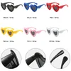 Sonnenbrille Kreative Retro Herzförmige Candy Farbe Fashion Shades Frauen Männer Brillen Polarisierte Sonnenbrille Y2k Zubehör