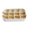 Portasapone Alta qualità Creativo Moderno Bagno semplice 13.2X8.5X2.5Cm Portavassoi per piatti in fibra di bambù antiscivolo 5002 Q2 Drop Deliver Dhm9Y