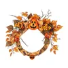 Decorative Flowers Wreath Halloween Wall Hanging 20in Decoration Large Flower