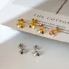 Stud Classic 925 Sterling Silver Clover örhängen Luxury High End Ladies Banquet Fashion Brand Jewelry Party Accessories 230807