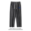 Pantalon homme velours côtelé ample décontracté hommes cordon jambe large pantalon de survêtement droit Joggers 2023 automne Streetwear grande taille 8XL