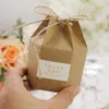 Подарочная коробка коробка Kraft Paper Свадебные сувениры кондитерская упаковка