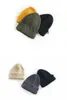 M595 New Autumn Winter Kids Knitted Hat Solid Color Broken Design Skull Caps Children Knitted Beanies Big Boys Girls Adult Warm Hats