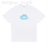 Designer de t-shirts pour femmes Designer de t-shirts pour femmes High Edition New CEL Blue Cloud Candy Letter Printing T-shirt ample à manches courtes pour hommes et mode 1WLI