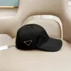 Mens designer caps re nylon casquette fitted hats for women party triangle snapbacks beige white with letter decor simple style baseball hat canvas nice PJ033 E23