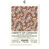 Peintures Liberty Of London Fleurs Colorées Feuilles Mur Art Toile Peinture Nordique Affiches Et Gravures Photos Pour Salon Décor Dhre5