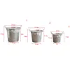 Vasos de plantas Besi Pot Bunga Tanaman Pot Bunga Desktop Bunga Gantung Balkon Tanaman Ember Tanam Display Stand para Rumah R230807