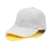 Fietsen Caps LED Light Baseball Hat Up Gloeiende verstelbare hoeden Perfect voor feesten Hiphop Running Pet