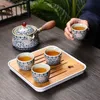 Tea Cups 19 Styles Chinese Kung Fu Set Travel Ceramic Portable Teapot Maker Infuser Teacup Cup för 230808