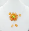 CHOKER Самое классическое бразильское полудрагоценное ожерелье для цветочниц 18 "
