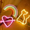 Other Home Decor LED Neon Night Light Art Sign Wall Room Party Bar Cabaret Wedding Decoration Christmas Gift Hanging 230807