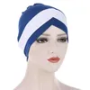 Front Croix Femmes Musulmanes Turban Stretch Intérieur Hijabs pour Chemo Caps Prêt À Porter Foulard Sous Bonnet Chapeau Arabe Chapeaux