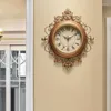 Väggklockor 2023 retro klocka estetiska pekare lyxiga moderna klockkvarter klassisk elegant reloj pared vardagsrum dekoration