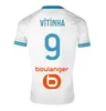 23 24 Marseille AUBAMEYANG Voetbalshirts OUNAHI VITINHA CLAUSS maillot de foot 2023 2024 PAYET GUENDOUZI Onder NUNO HARIT voetbalshirt Heren Kinderen