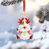 Jul Santa Claus hängande ornament Högkvalitativ hartsmaterial Hantverkprydnad för hemmur hängande dekoration L230620