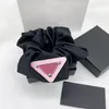 Vente en gros 11 Styles Marque Triangle Marque Lettre Cheveux Bandes De Caoutchouc Bandeau De Mode Femmes Designer Pony Tails Titulaire Bandeaux Élastiques Headwrap Couleur Unie Hairrope