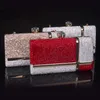 Cosmetic Bags Cases Diamond Crystal Portable Jewelry Box Handbag Bridal Clutch Bag Cosmetic Storage Dress Banquet Dinner Makeup Organizers Gifts 230808