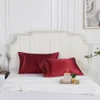 Pillow Case 100% Natural Mulberry Silk Pillowcase White Black Grey Khaki Blue Pink Sliver Bed Covers Luxury Cases Home Bedding Decor 230807