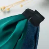 Клипсы для волос для женских модных цветовых сшивающих сшивающих завязанных джинсовой ткани