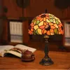 Tiffany Desk Lamp Medelhavsstil Antikbordslampor för restaurang Bar Cafe Dinng Room Bedside Indoor Decor Fixture HKD230808