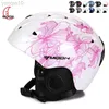 Casques de ski PC + EPS Casques de ski adulte hommes femmes patinage de skateboard casque Snow Snowboard Casques HKD230808