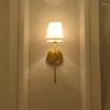 Vägglampa nordiskt koppar landsbygd för dekorativ spegel sovrum korridor trappor modern sconce inomhus armatur LED -lampor