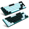 Clavier mécanique à fil 68 touches rétro-éclairage bleu Injections bicolores Keycaps HKD230808