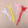 Party Favor Princess Baby Girls Butterfly Fairy Wand Magic Sticks Kids Dress Up Cosplay Props Favors Gifts Christmas Halloween Easter