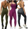 Yoga Outfits 2023 Pad Sport Suit Female Sculpted Set Tracksuit Ensemble Sportswear Jumpsuit Workout Gym Wear Running Clothes Fitness 230316