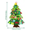 DIY Feel Christmas Tree Dekoracja Bożego Narodzenia dla domu Nowy Rok Navidad 2023 Ozdoby świąteczne Święty Mikołaj Claus Tree Tree Prezenty L230620