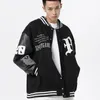 Mens Jackets Varsity Baseball Bomber Jacket Men Loose Unisex College Pearl Embroidery Vintage Patchwork Coats Streetwear 230808