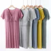 Moderskapsklänningar Modal Maternity Nursing Dress Gravida kvinnor ammar sömnkläder Graviditet ammar Nattklänning Summer One Piece Pyjamas HKD230810