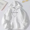 Sweats à capuche pour femmes Chère personne derrière moi Le monde est un meilleur endroit avec vous dans l'amour T-shirt à manches longues Alphabet Sweat à capuche Marque Sweat